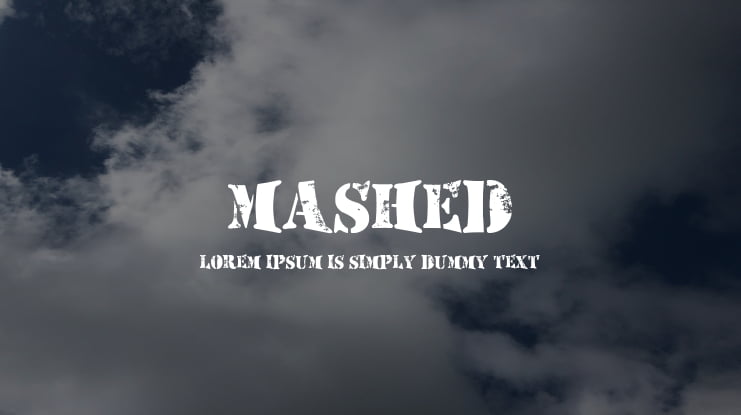Mashed Font