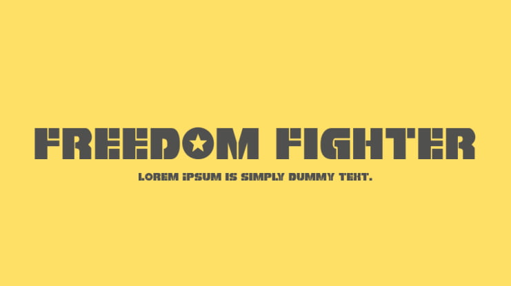 Freedom Fighter Font Family