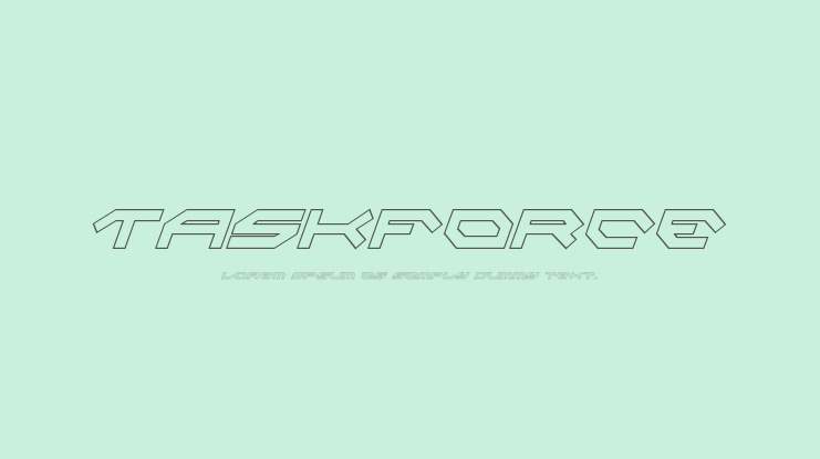 Taskforce Font Family