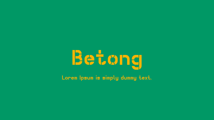 Betong Font