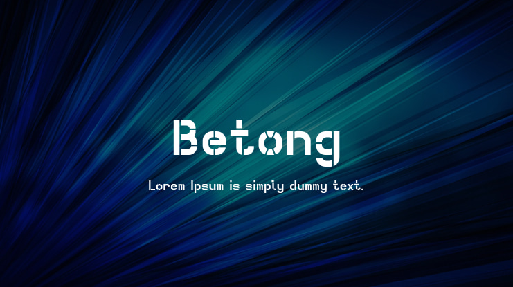 Betong Font