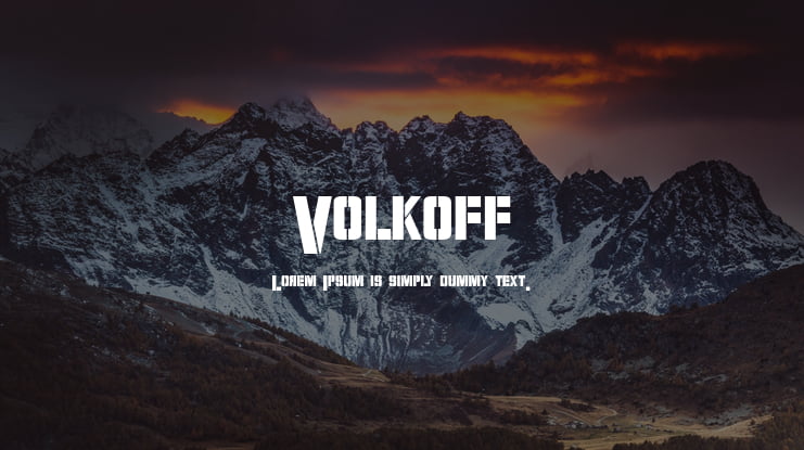 Volkoff Font Family