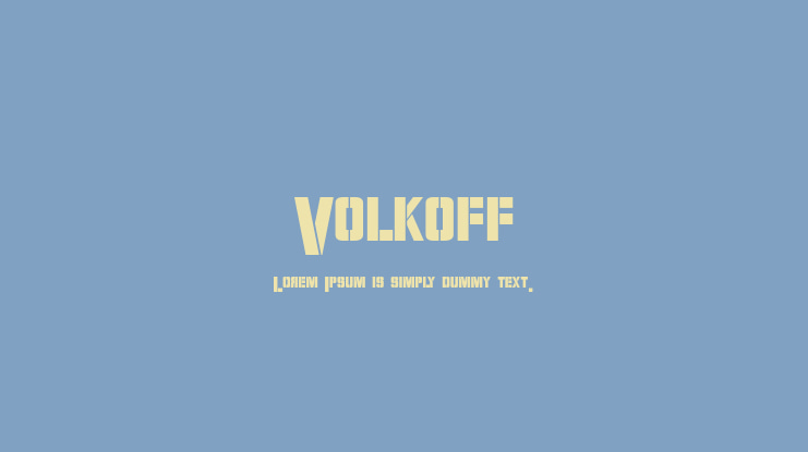 Volkoff Font Family