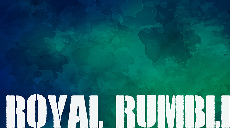 Royal Rumble Font