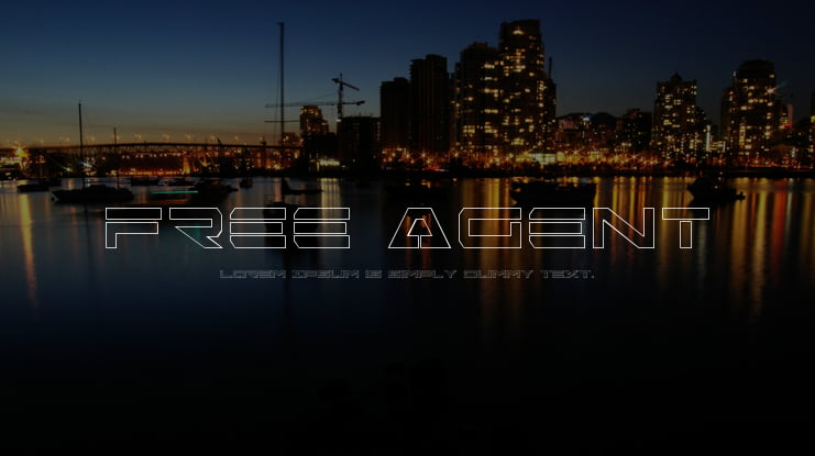 Free Agent Font Family