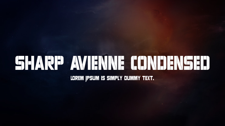 Sharp Avienne Condensed Font Family