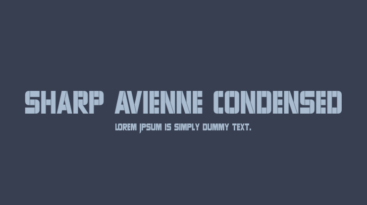 Sharp Avienne Condensed Font Family