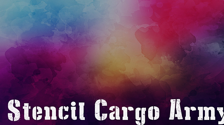Stencil Cargo Army Font