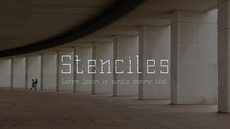 Stenciles Font