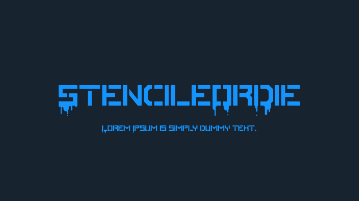 StencileOrDie Font Family