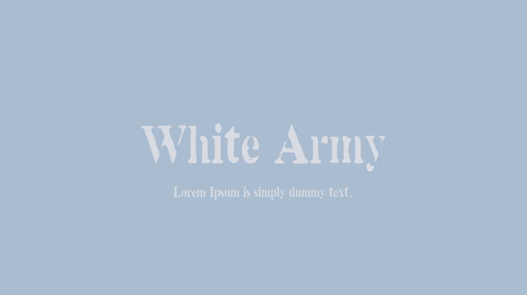 White Army Font