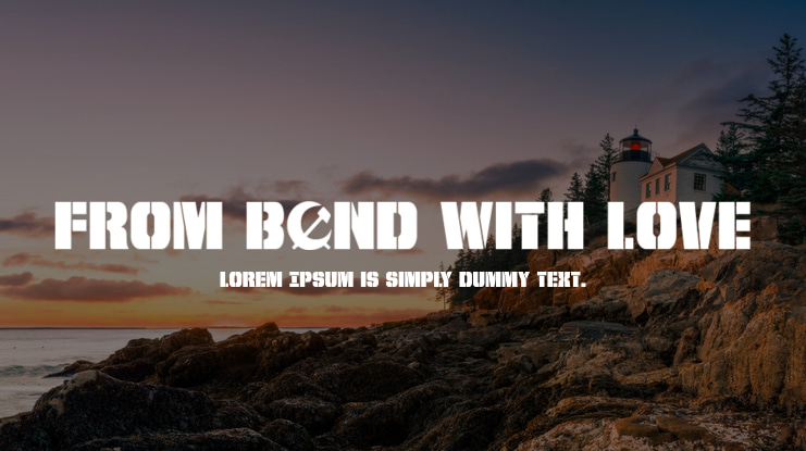 From BOND With Love Font Family