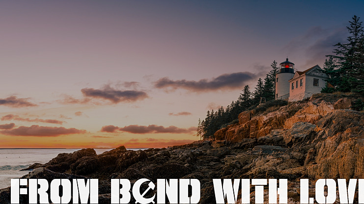 From BOND With Love Font Family