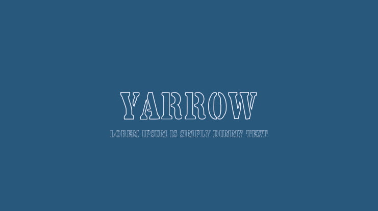 Yarrow Font