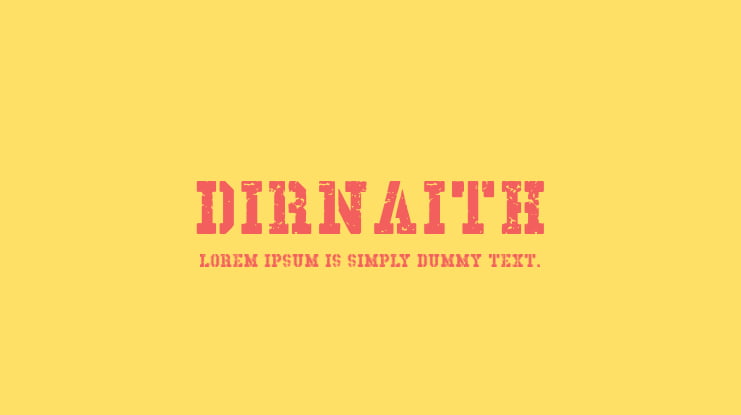 Dirnaith Font Family