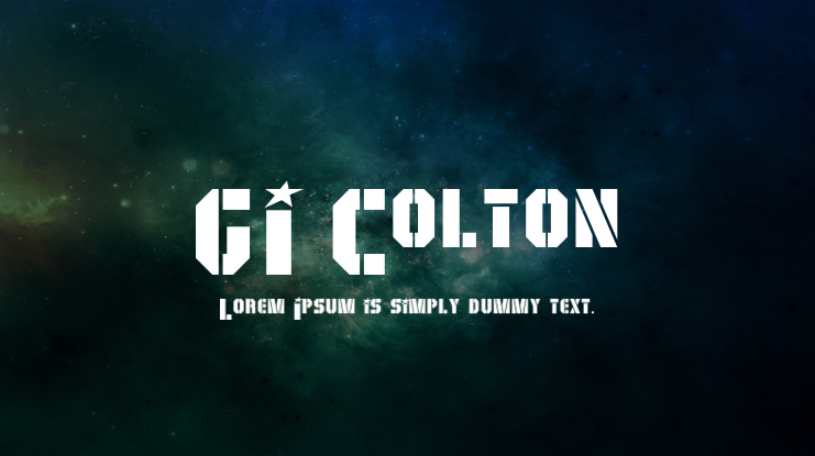 GI Colton Font Family