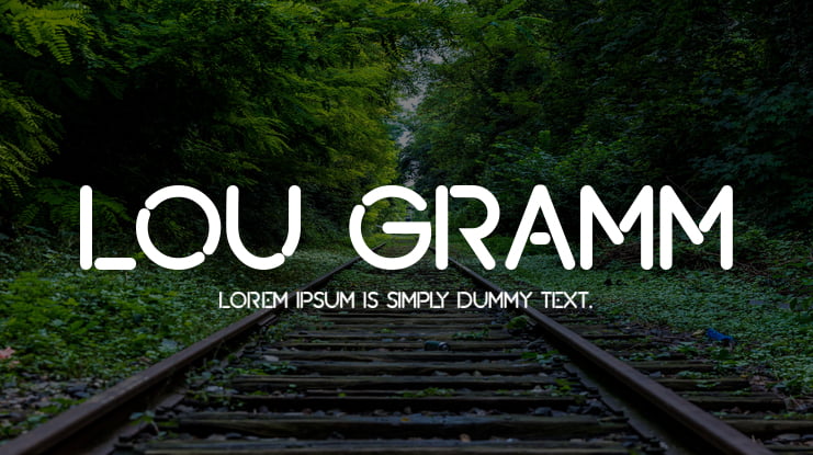Lou Gramm Font