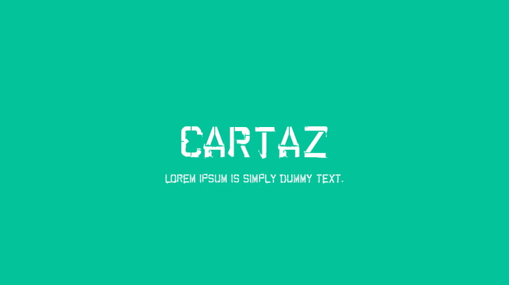 CARTAZ Font