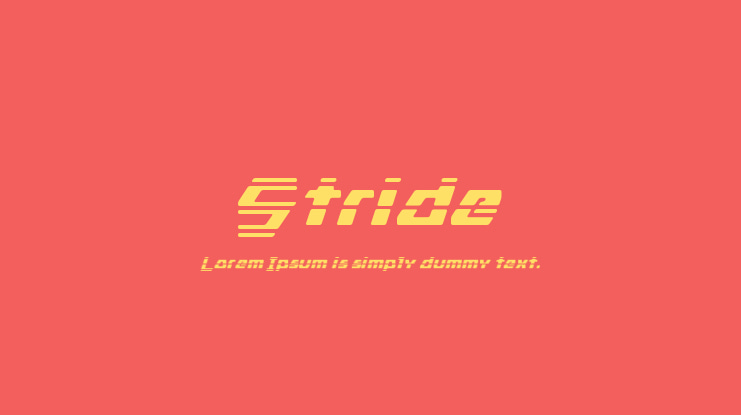 Stride Font