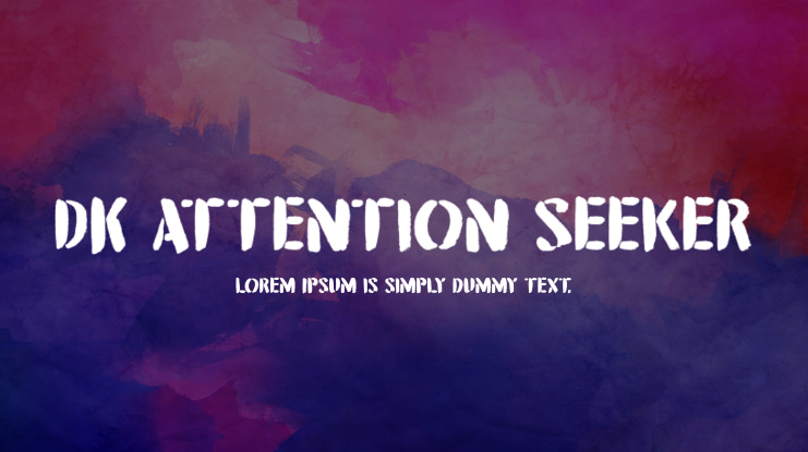 DK Attention Seeker Font