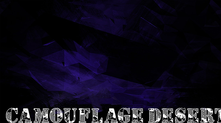 Camouflage Desert Font Family