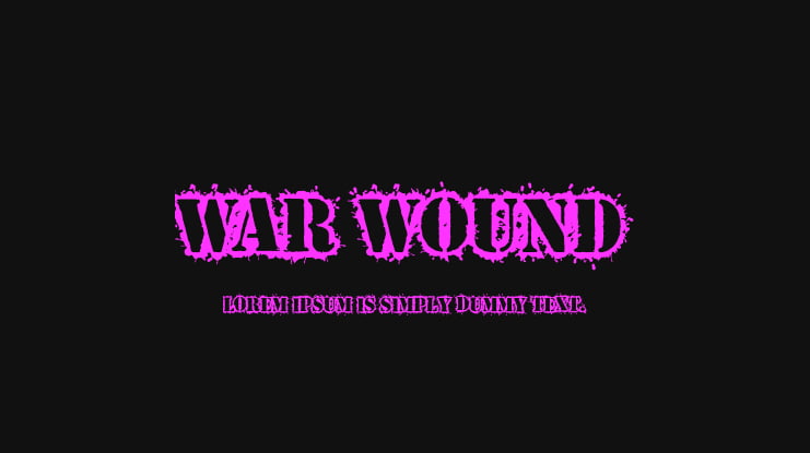 War Wound Font