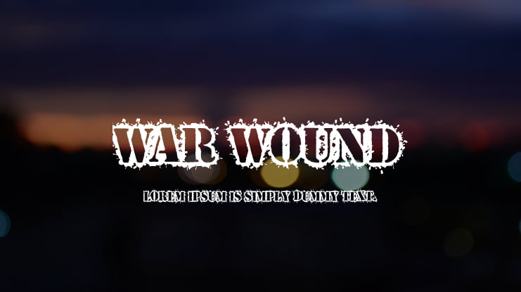 War Wound Font