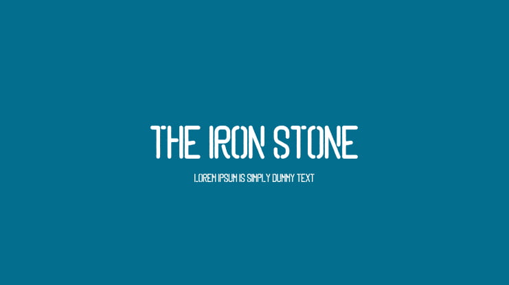 The Iron Stone Font