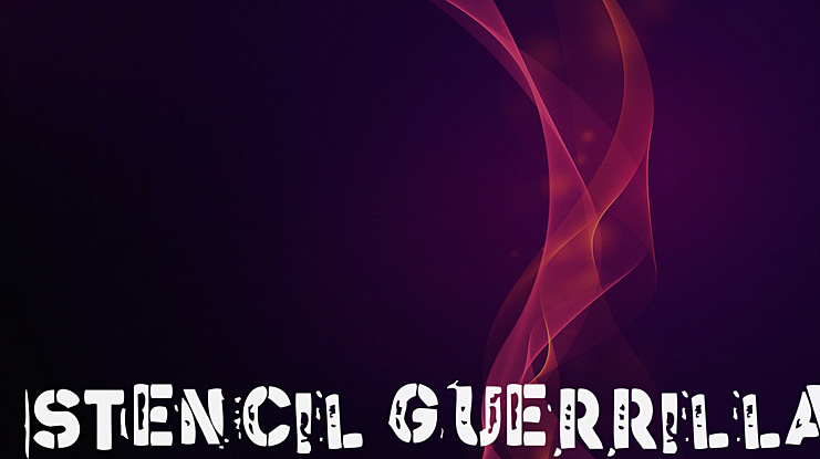 Stencil Guerrilla Font