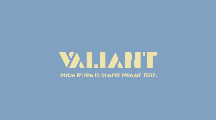 Valiant Font