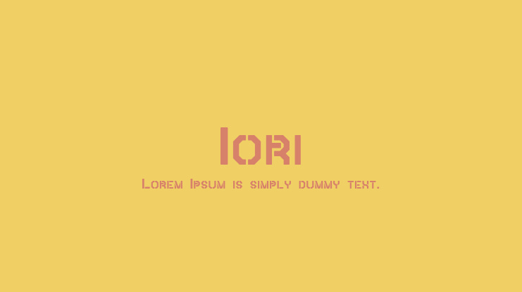 Iori Font Family