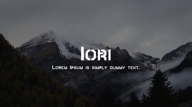 Iori Font Family