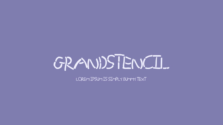 GrandStencil Font