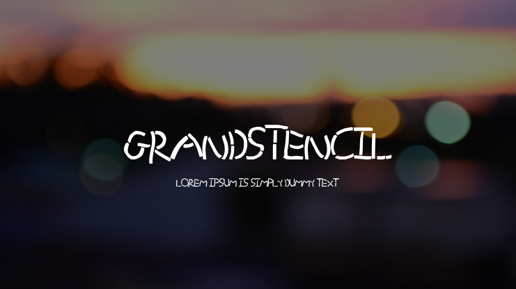GrandStencil Font