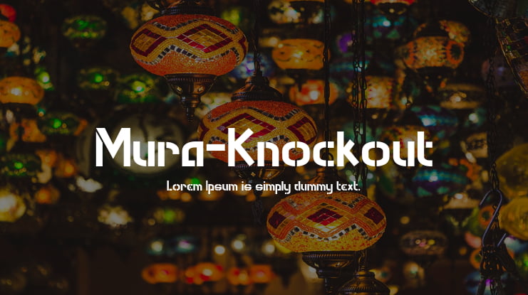 Mura-Knockout Font