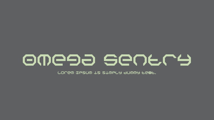Omega Sentry Font
