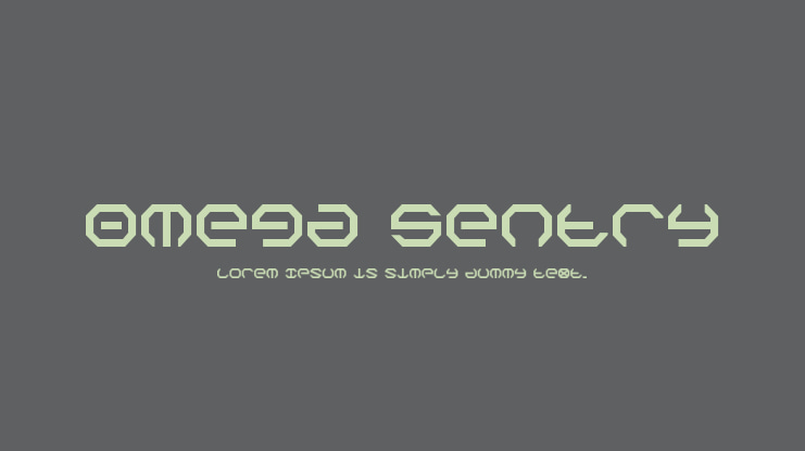 Omega Sentry Font