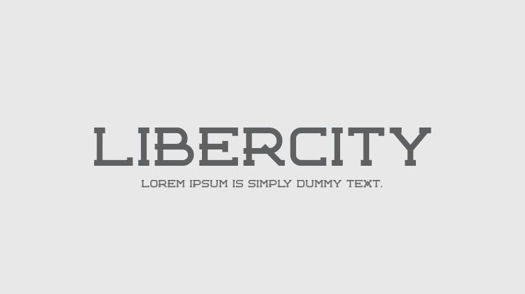 Libercity Font Family