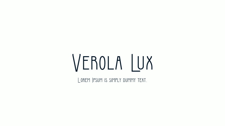 Verola Lux Font