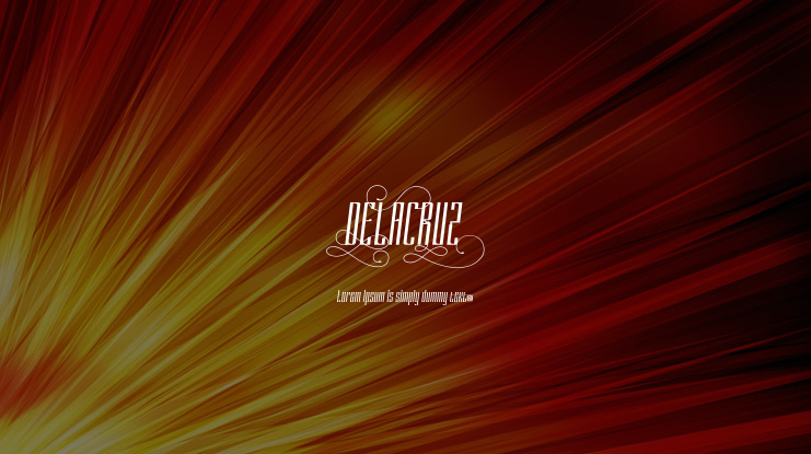 DELACRUZ Font