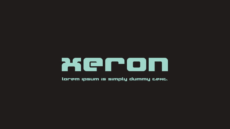Xeron Font