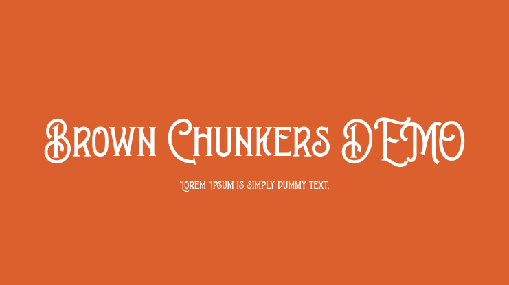 Brown Chunkers DEMO Font