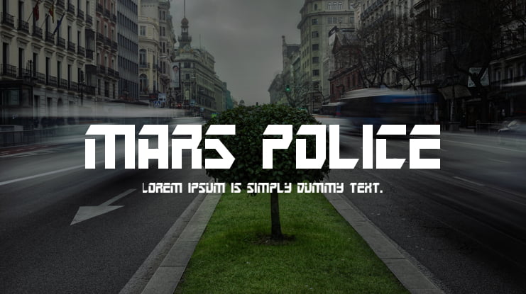 Mars Police Font Family