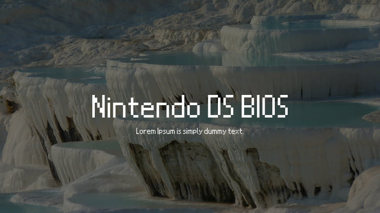 Nintendo DS BIOS Font Family