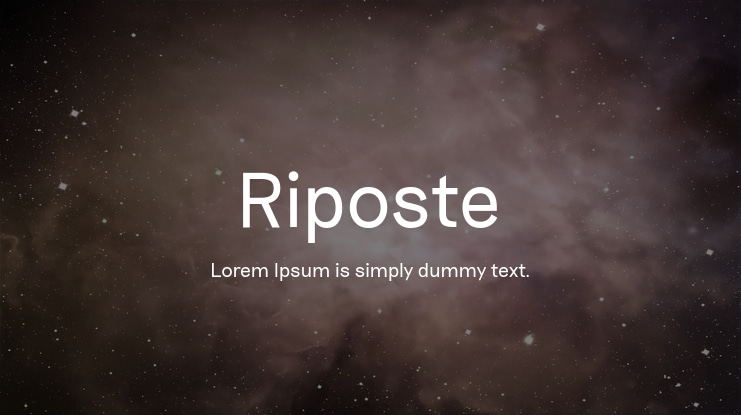 Riposte Font