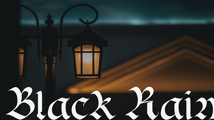Black Rain Font