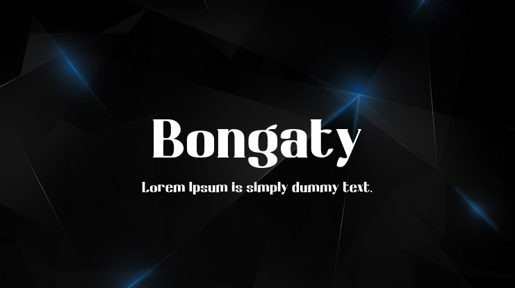 Bongaty Font