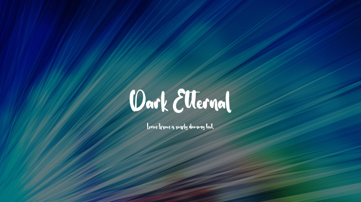 Dark Etternal Font