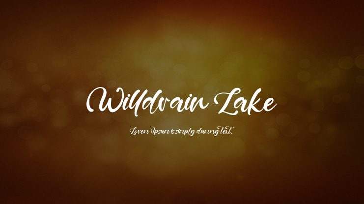 Willdrain Lake Font