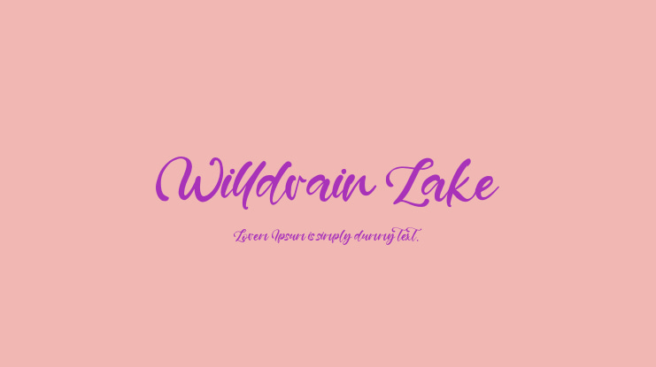 Willdrain Lake Font